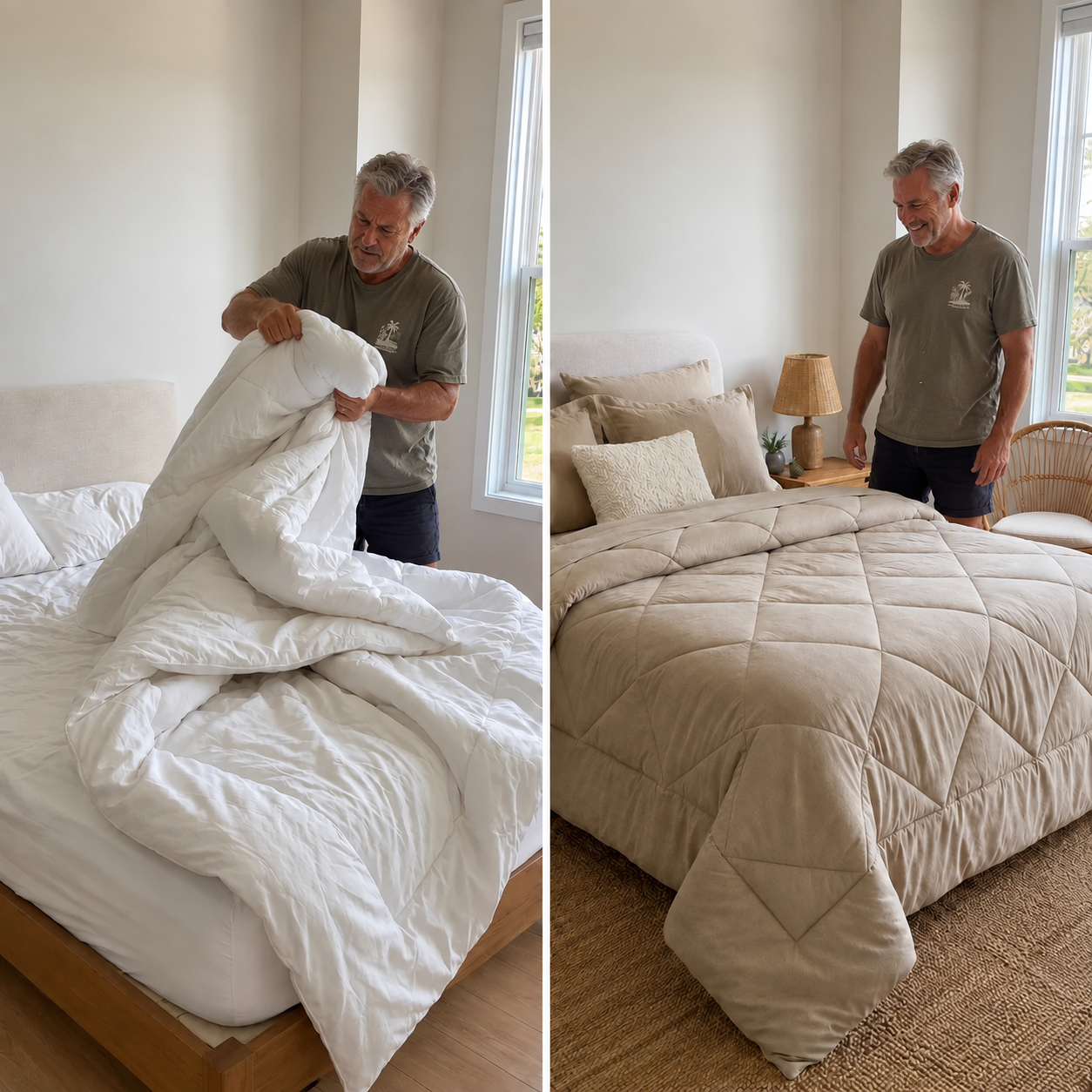 Sleep Club doona on a bed