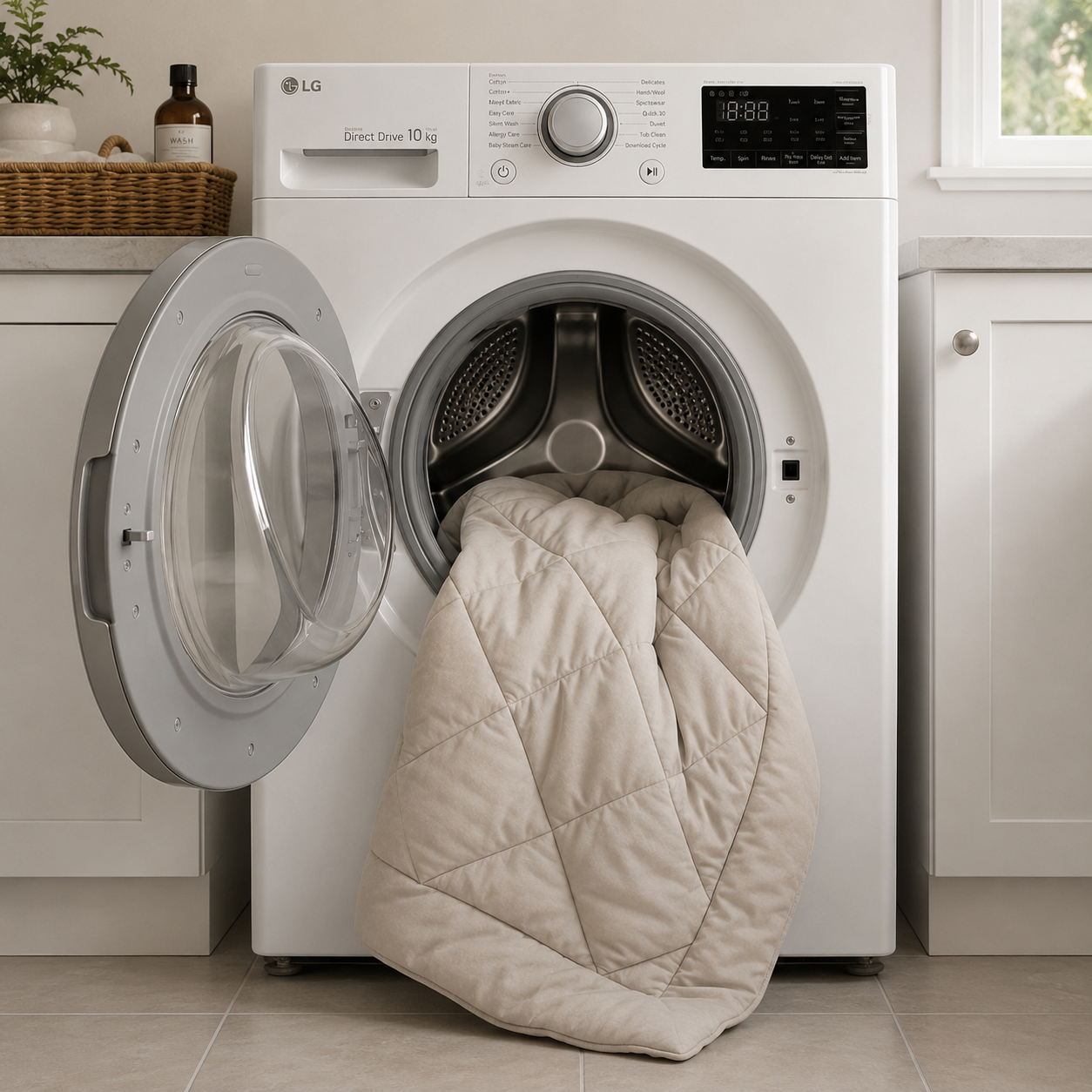Sleep Club doona in a washing machine