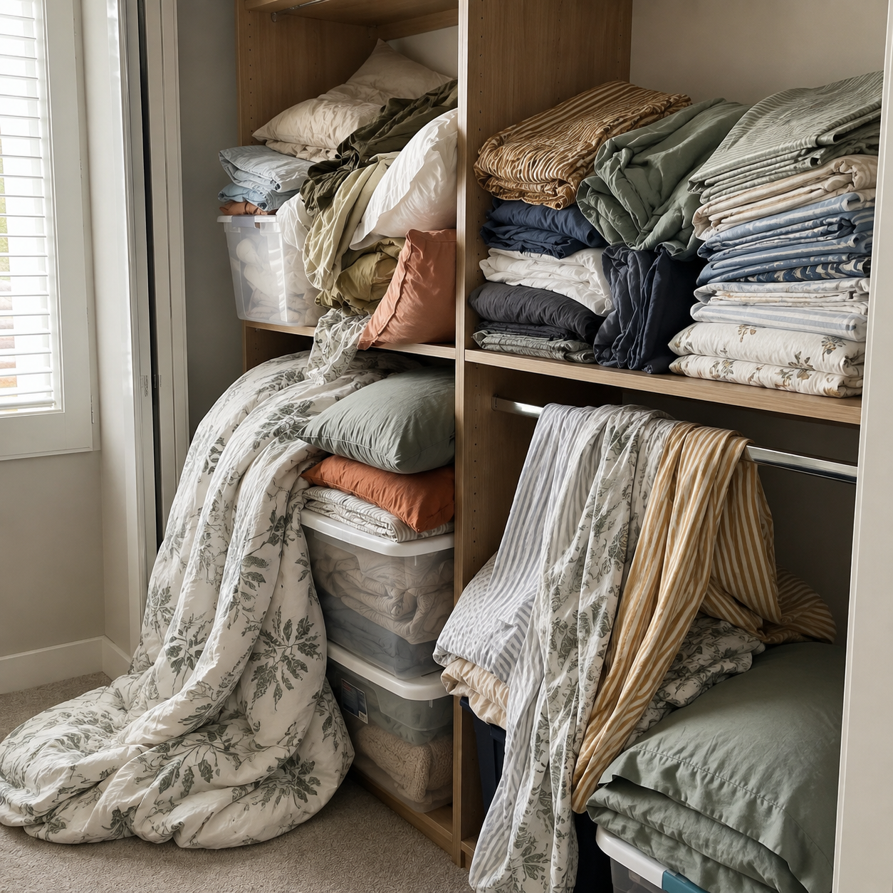 A tidy linen wardrobe